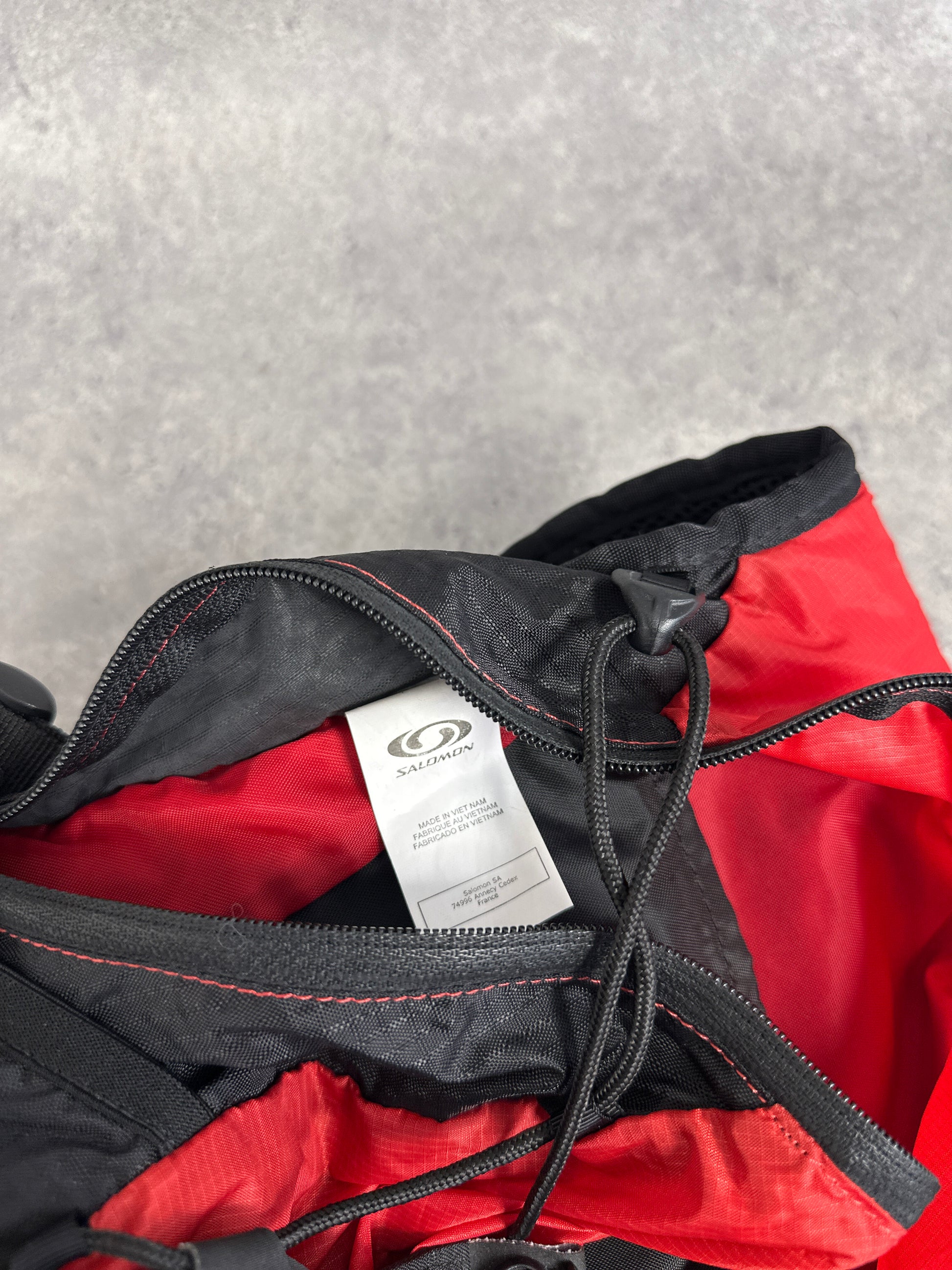 Salomon Raid Revo 20 Trail Running Hydration Backpack Red Black