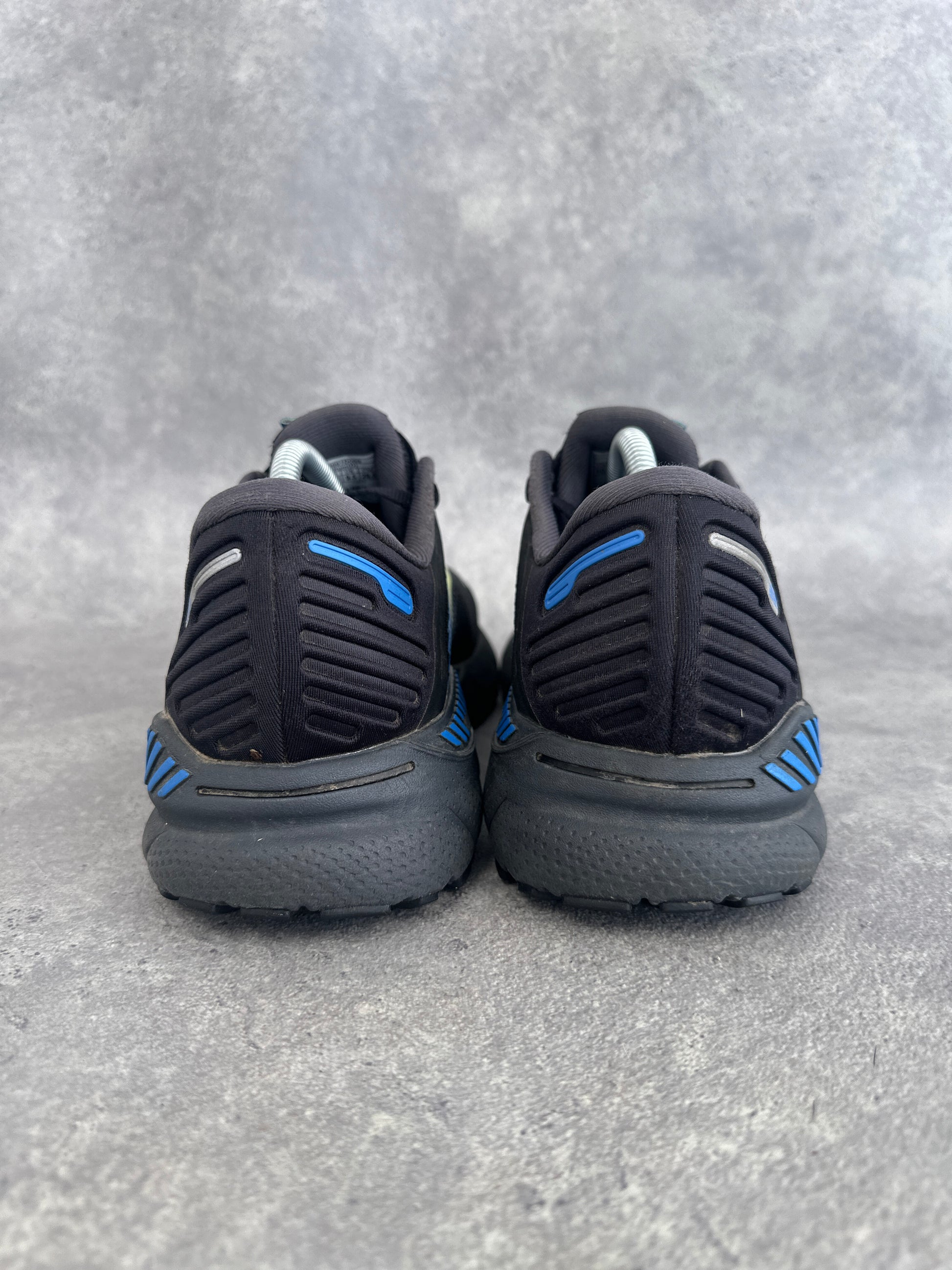 Brooks Adrenaline GTS 22 Running Shoes UK 9.5 Black Blue Yellow