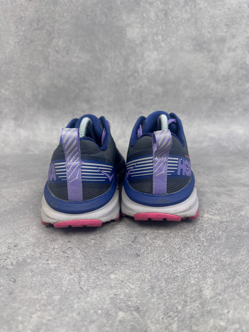 Hoka Challenger ATR 5 Trail Running Shoes Navy Purple Pink Womens UK6