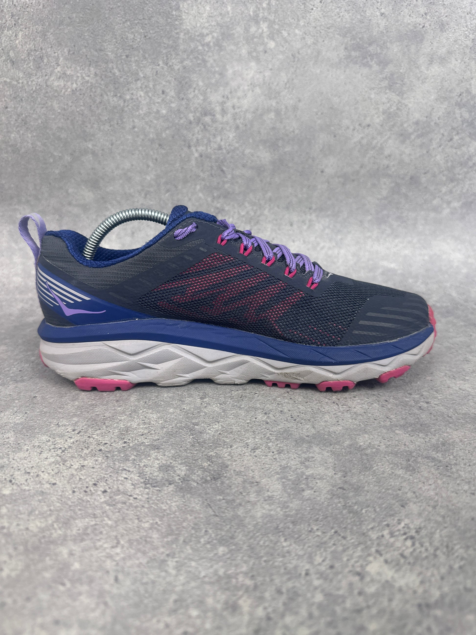 Hoka Challenger ATR 5 Trail Running Shoes Navy Purple Pink Womens UK6