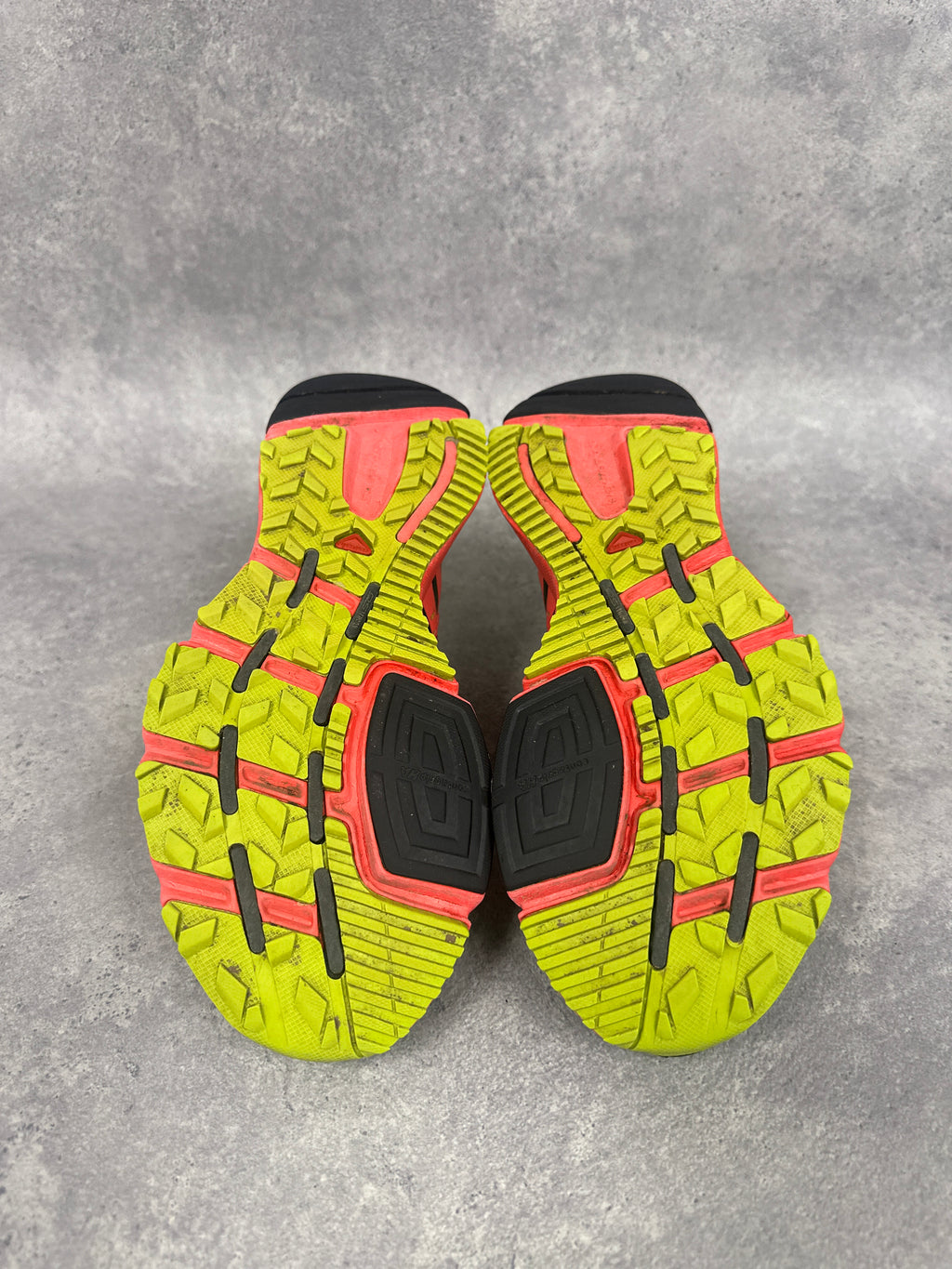 Salomon XR Mission Trail Running Shoes Teal Red Yellow Womens UK7.5