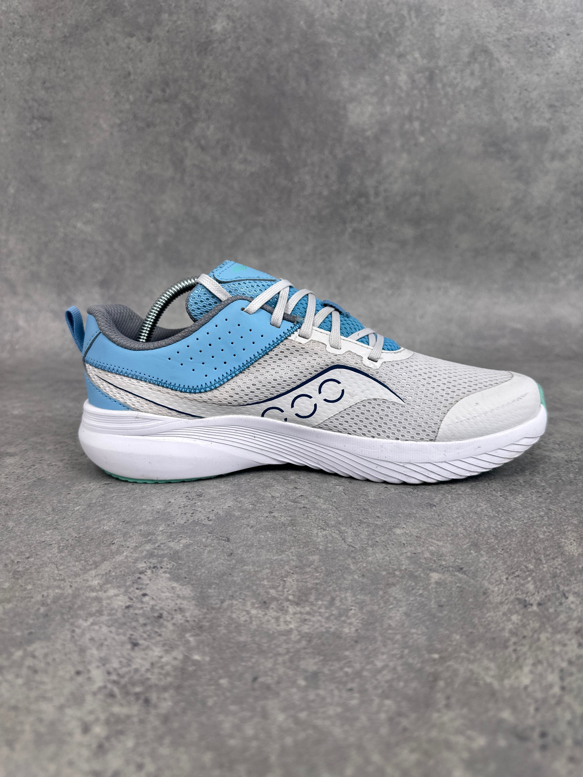 Saucony Kinvara 14 Women’s Running Shoes UK 5 White Blue Aqua
