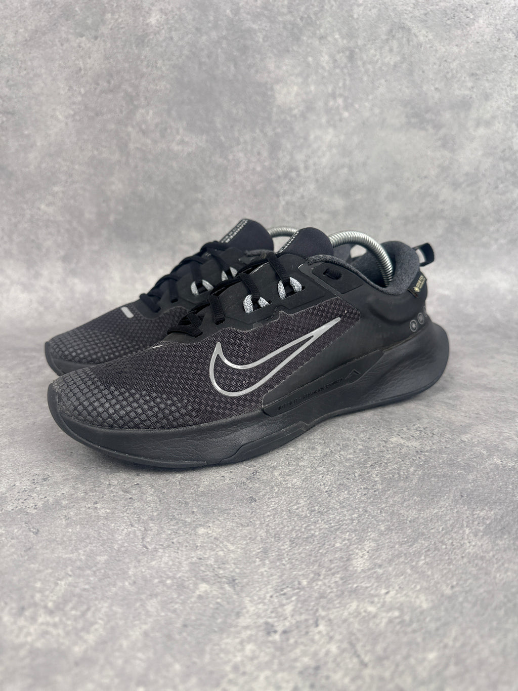 Nike Juniper Trail 2 GTX Trail Running Shoes Black Grey Mens UK8