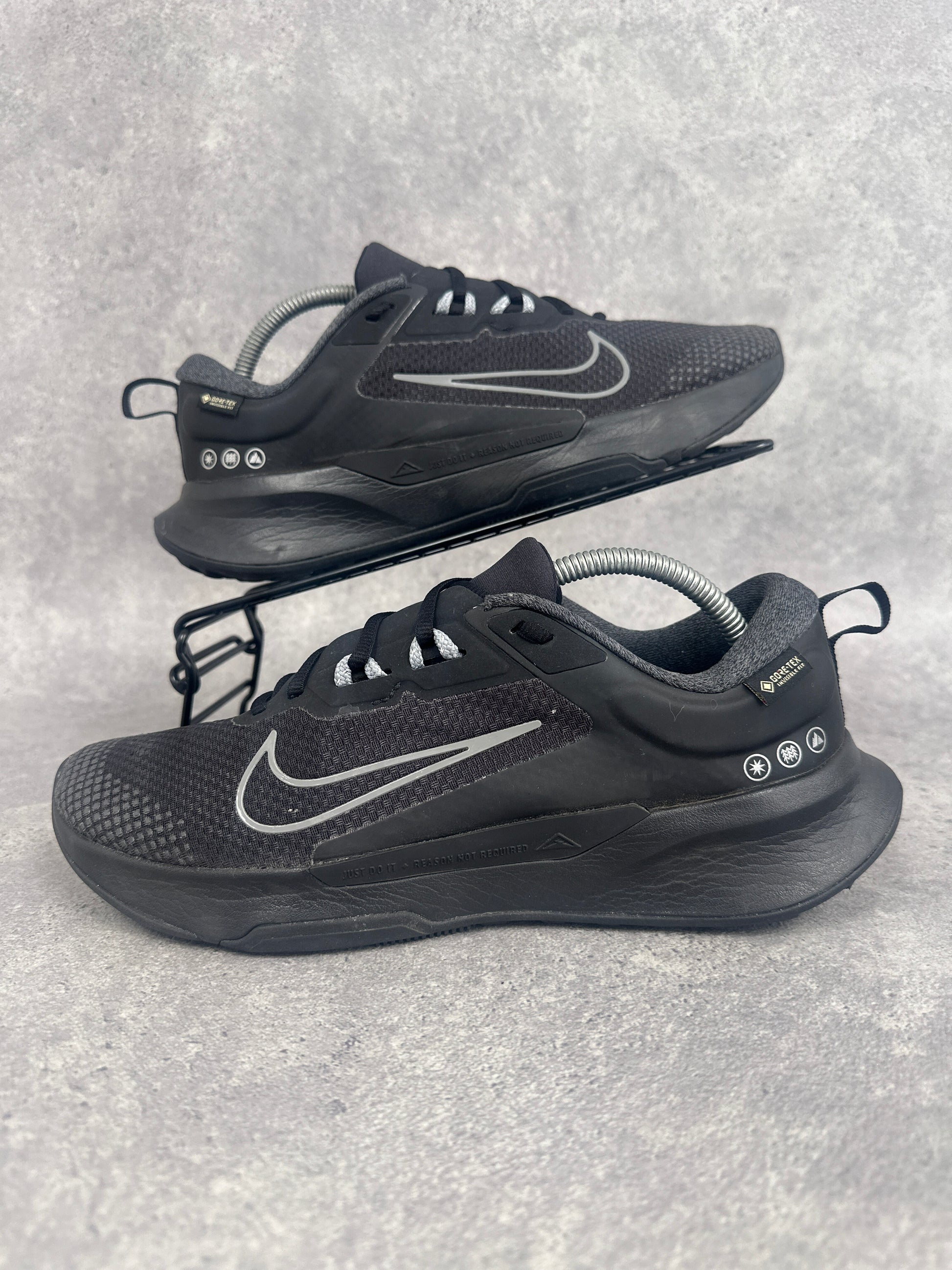 Nike Juniper Trail 2 GTX Trail Running Shoes Black Grey Mens UK8