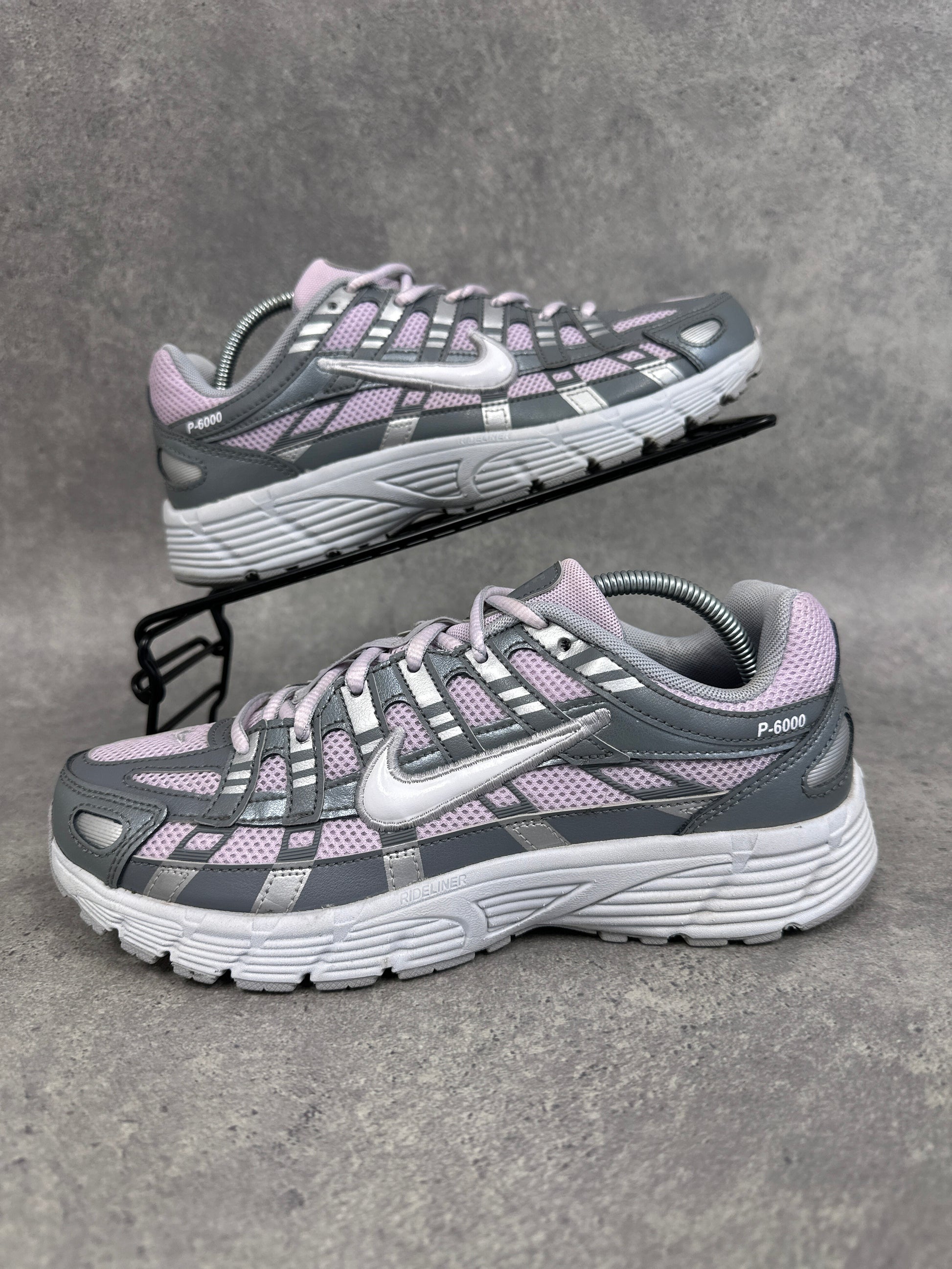 Nike P 6000 Trainers Grey Pink Womens UK6