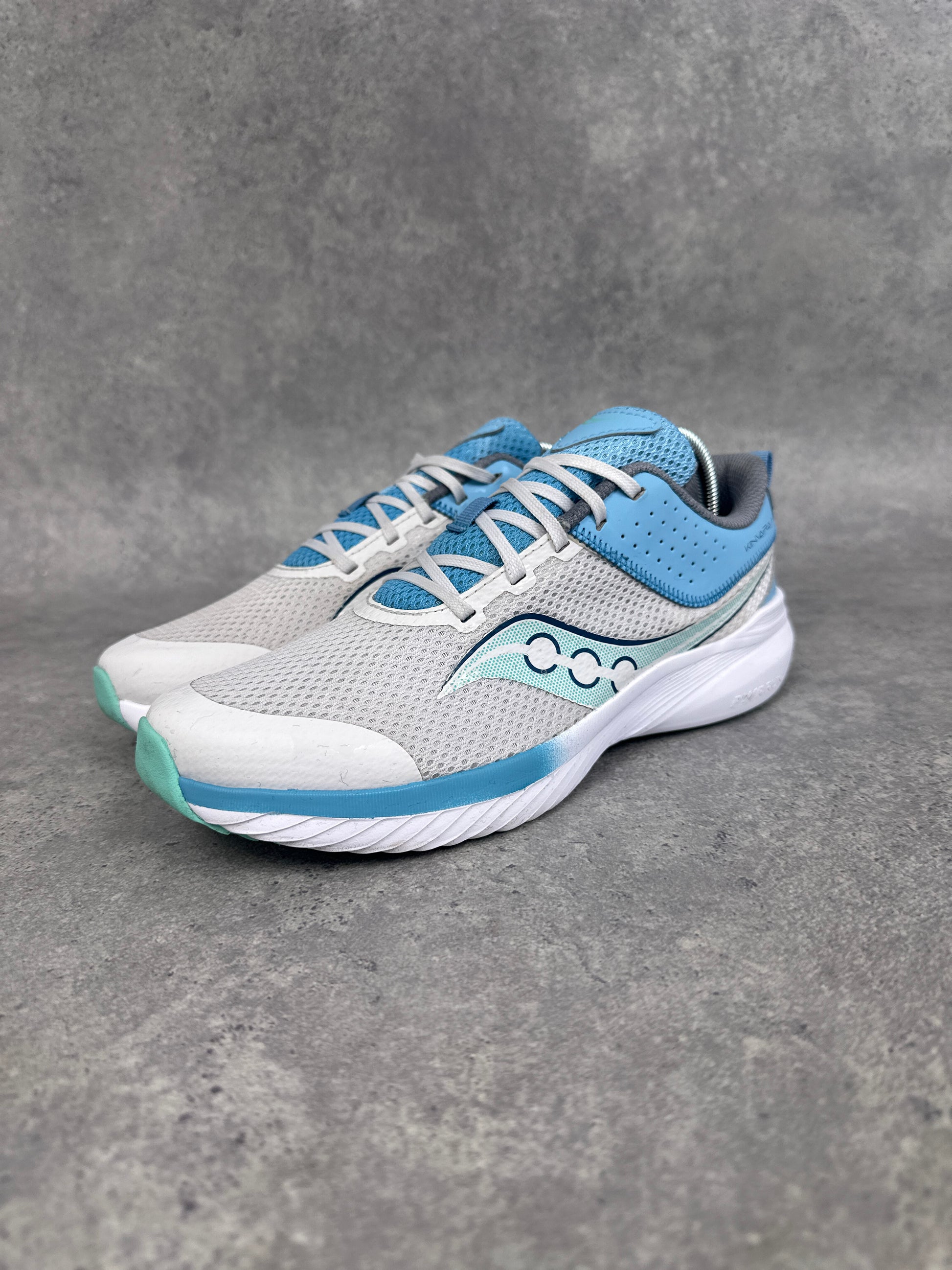 Saucony Kinvara 14 Women’s Running Shoes UK 5 White Blue Aqua