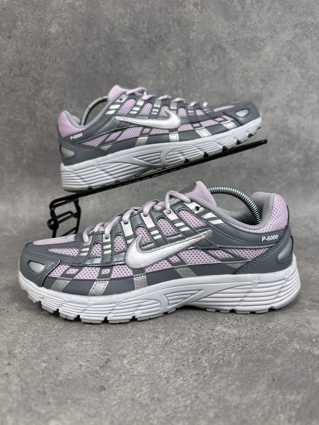 Nike P 6000 Trainers Grey Pink Womens UK6