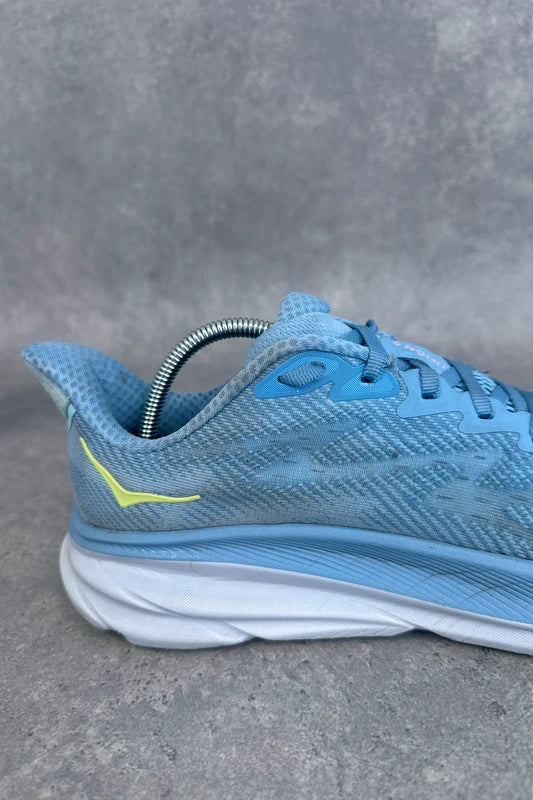 Hoka Clifton 9 Women’s Running Shoes UK 6 Blue Pink Neon Cushioned
