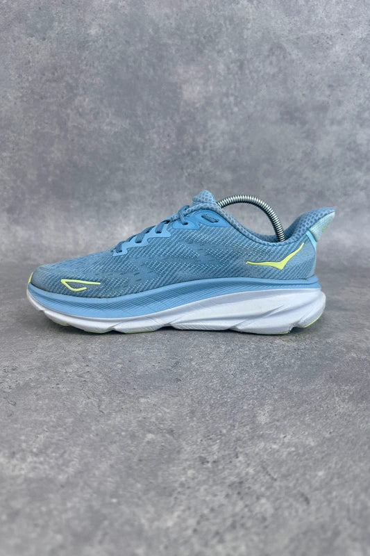 Hoka Clifton 9 Women’s Running Shoes UK 6 Blue Pink Neon Cushioned