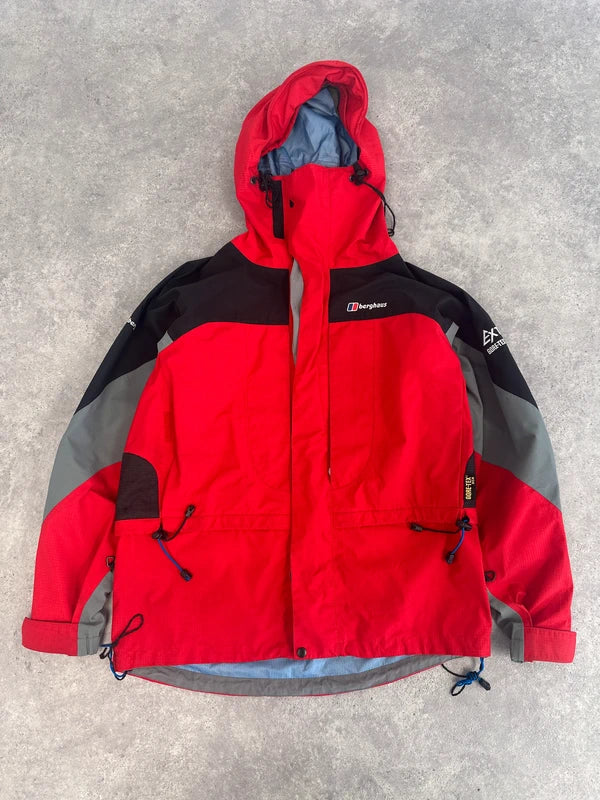 Berghaus Extreme XCR Gore-Tex Waterproof Jacket Men’s M Red Grey Black
