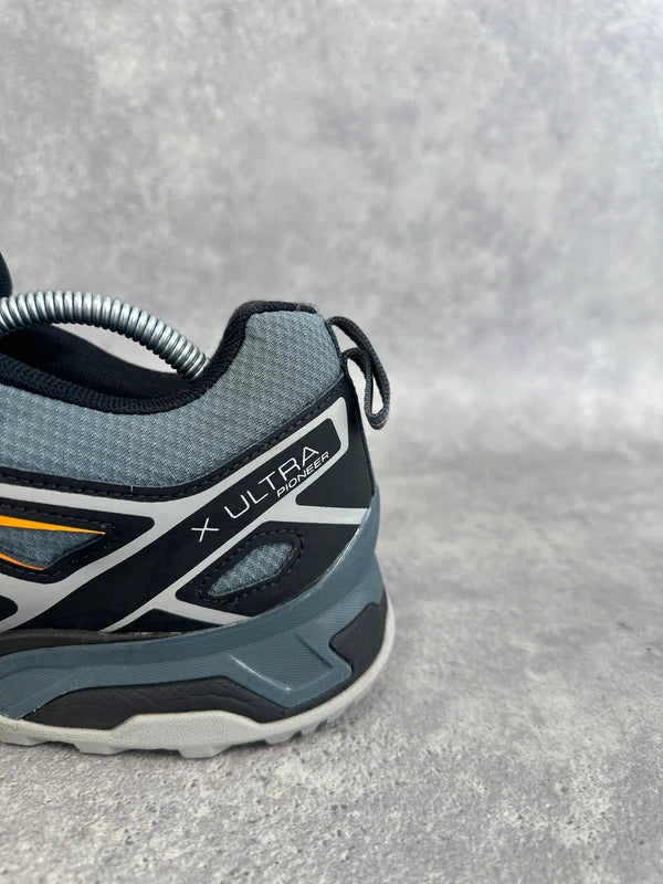 Salomon X Ultra Pioneer GTX Men’s Trail Shoes UK 9.5 Black Grey Orange