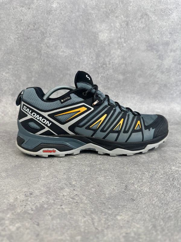 Salomon X Ultra Pioneer GTX Men’s Trail Shoes UK 9.5 Black Grey Orange