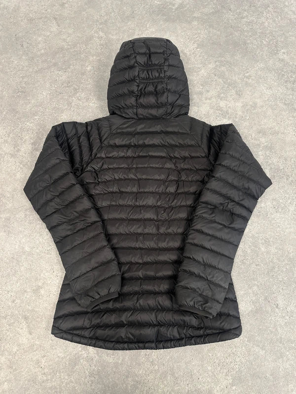 Rab Microlight Alpine Women’s Down Jacket UK 8 Black Blue Lightweight Warm