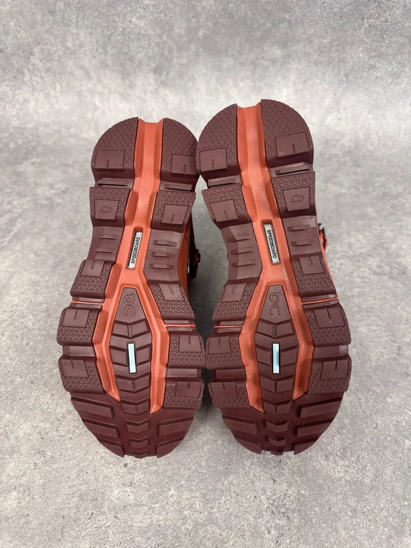 On Cloudtrax Waterproof Women’s Hiking Boots UK 5 Red Orange