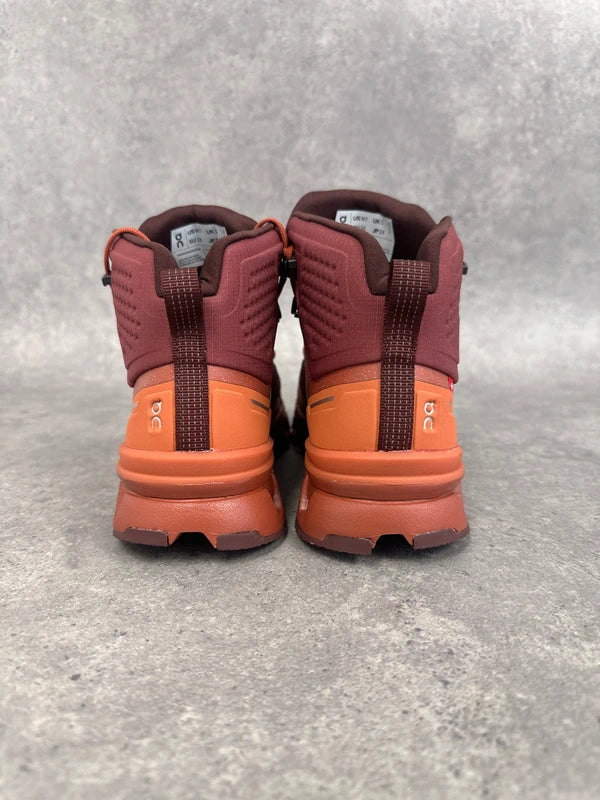 On Cloudtrax Waterproof Women’s Hiking Boots UK 5 Red Orange