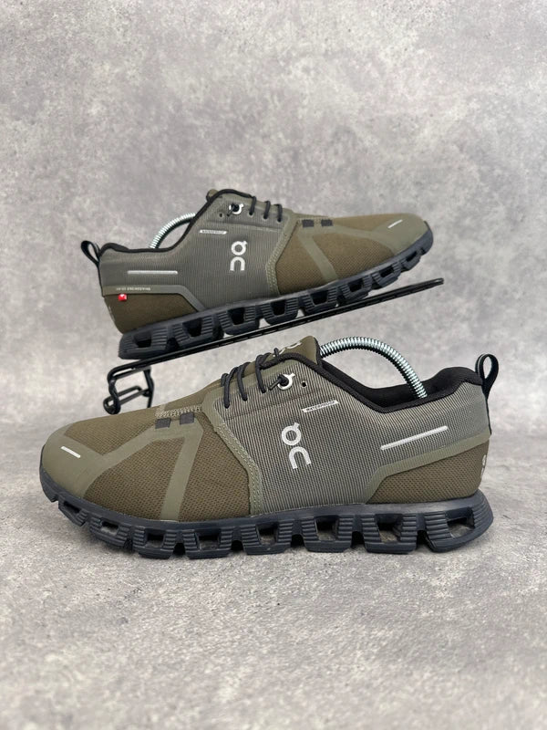 On Cloud Waterproof Men’s Running Shoes UK 7.5 Olive Black