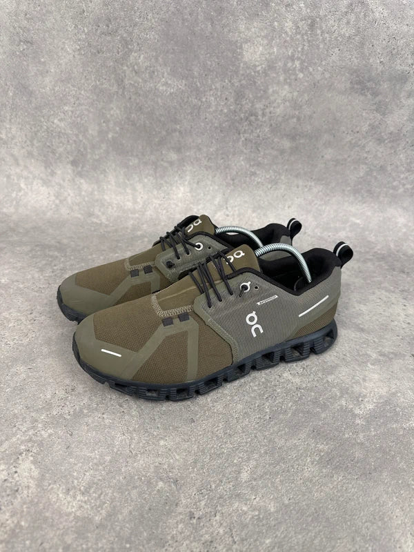 On Cloud Waterproof Men’s Running Shoes UK 7.5 Olive Black