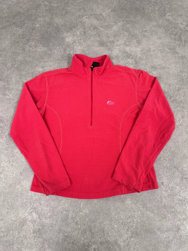 Lowe Alpine Women’s Fleece Quarter Zip Size M Pink