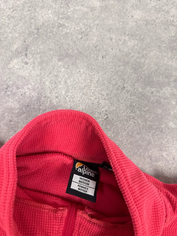 Lowe Alpine Women’s Fleece Quarter Zip Size M Pink