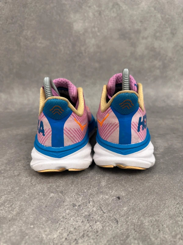 Hoka Clifton 9 Women’s Running Shoes UK 5 Pink Blue