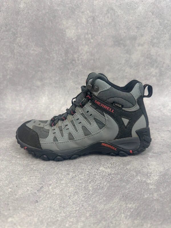 Merrell Gore-Tex Waterproof Hiking Boots Women’s UK 5 Grey Red