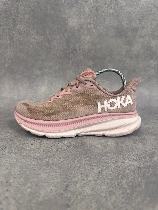 Hoka Clifton 9 Women’s Running Shoes UK 6 Pink Blush