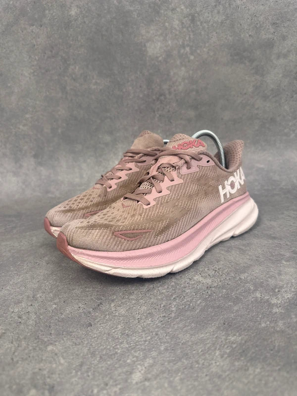 Hoka Clifton 9 Women’s Running Shoes UK 6 Pink Blush