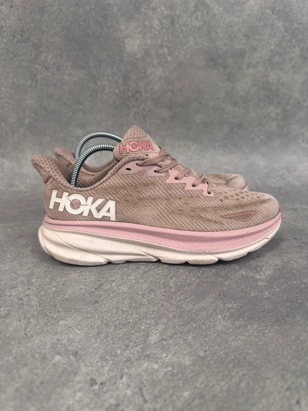 Hoka Clifton 9 Women’s Running Shoes UK 6 Pink Blush