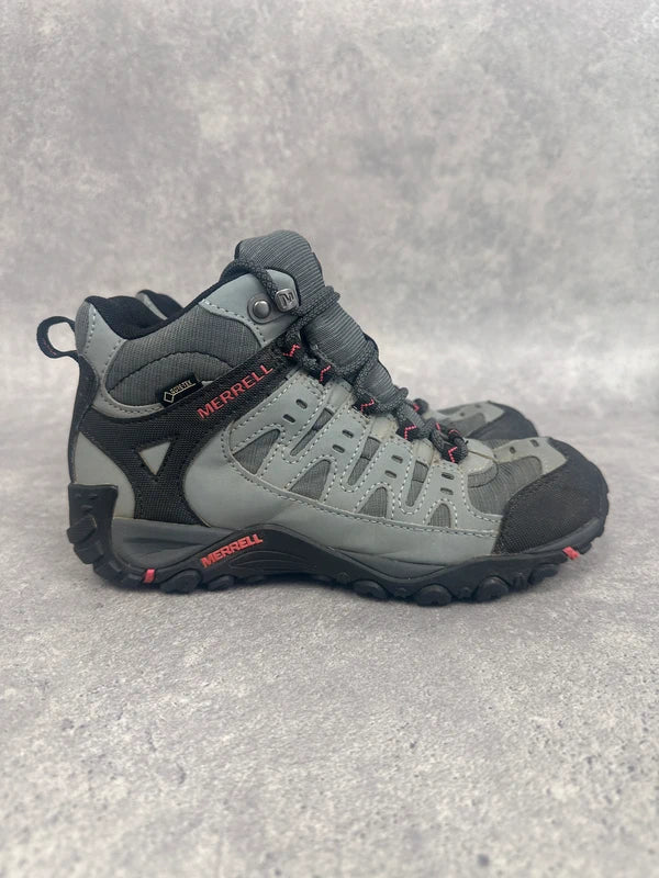 Merrell Gore-Tex Waterproof Hiking Boots Women’s UK 5 Grey Red