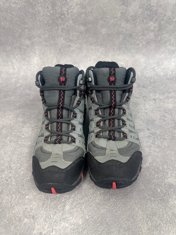 Merrell Gore-Tex Waterproof Hiking Boots Women’s UK 5 Grey Red