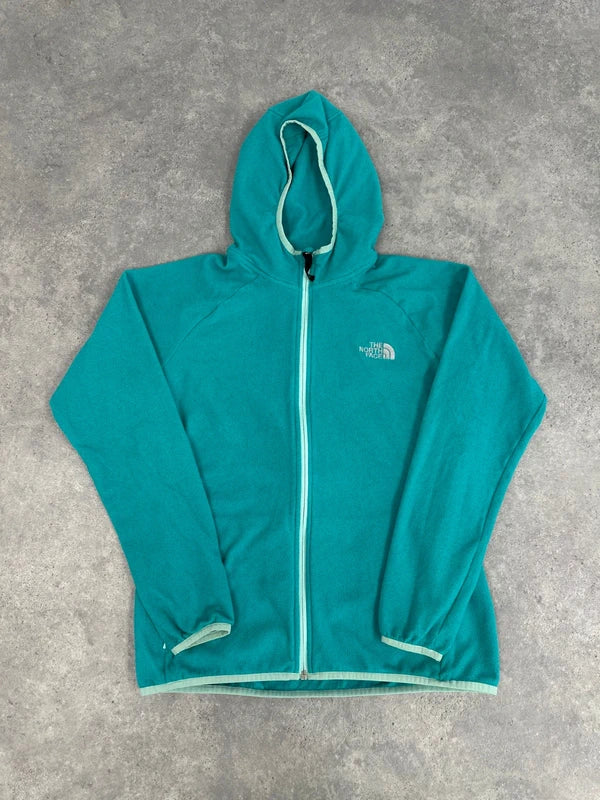 The North Face Fleece Hoodie Women’s Large Teal Green