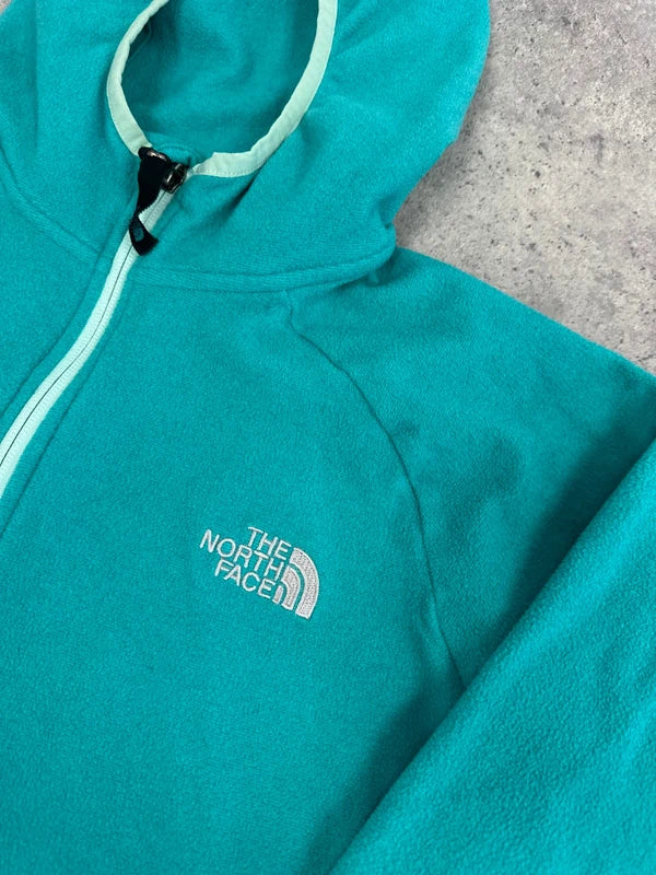 The North Face Fleece Hoodie Women’s Large Teal Green