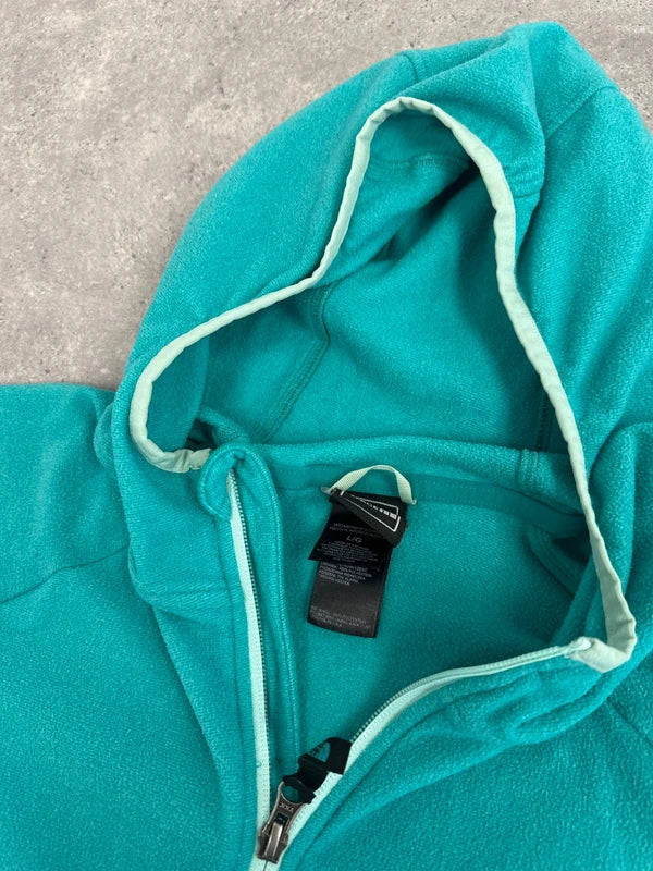 The North Face Fleece Hoodie Women’s Large Teal Green