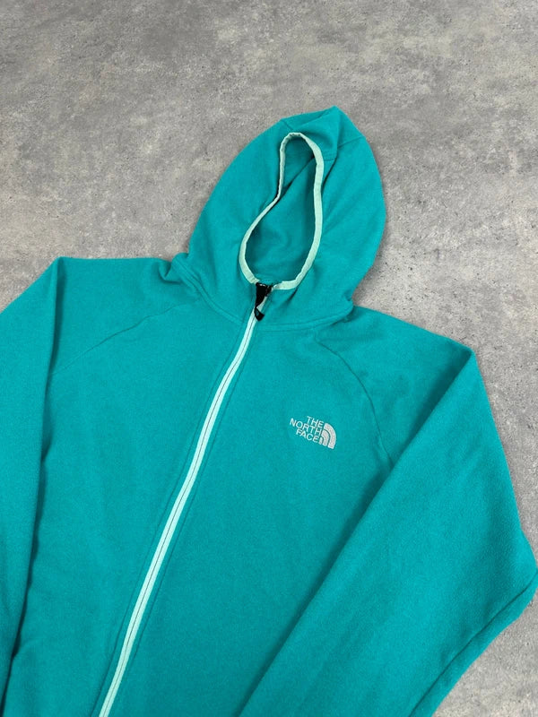 The North Face Fleece Hoodie Women’s Large Teal Green