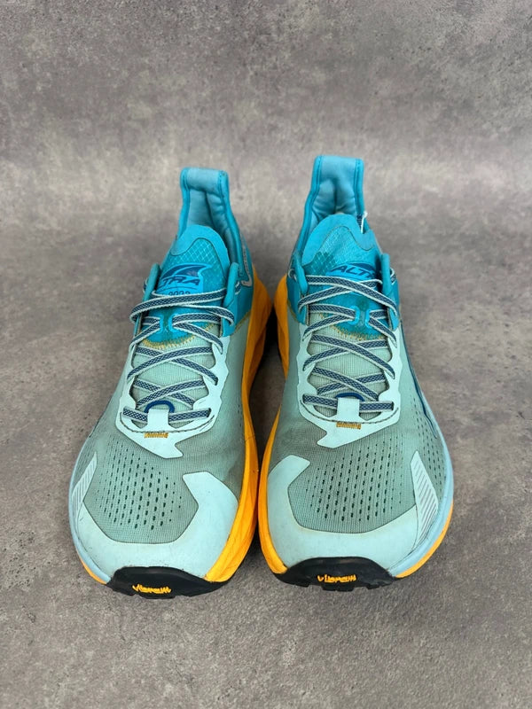 Altra Olympus 5 Men’s Trail Running Shoes UK 9 Blue Yellow Vibram