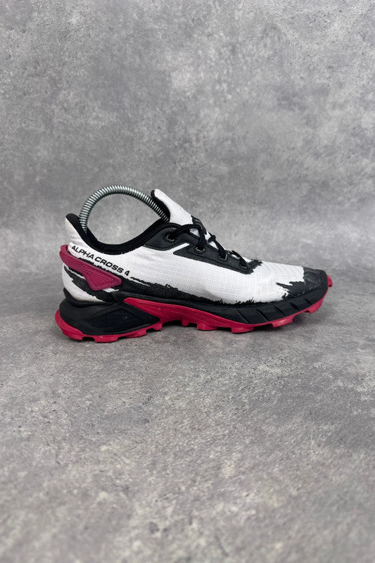 Salomon Alphacross 4 Women’s Trail Running Shoes UK 5.5 White Pink Black