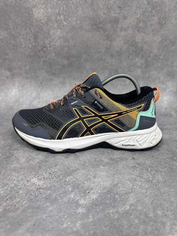 Asics Gel Sonoma 6 GTX Trail Running Shoes Black Grey Womens UK5