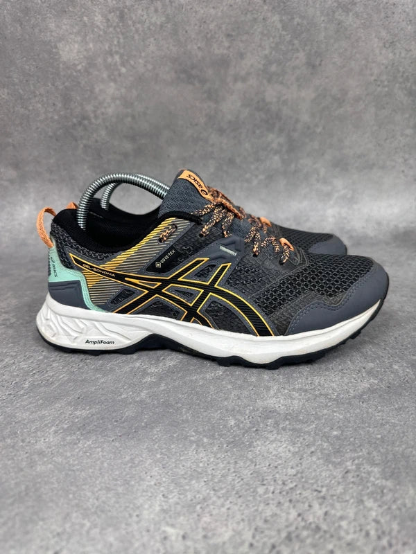 Asics Gel Sonoma 6 GTX Trail Running Shoes Black Grey Womens UK5
