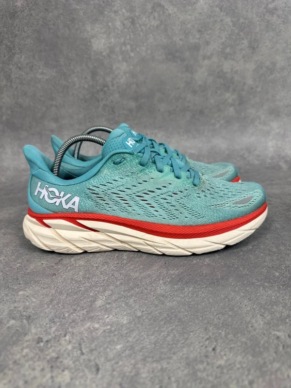 Hoka Clifton 8 Trainers Aqua Teal Womens UK6