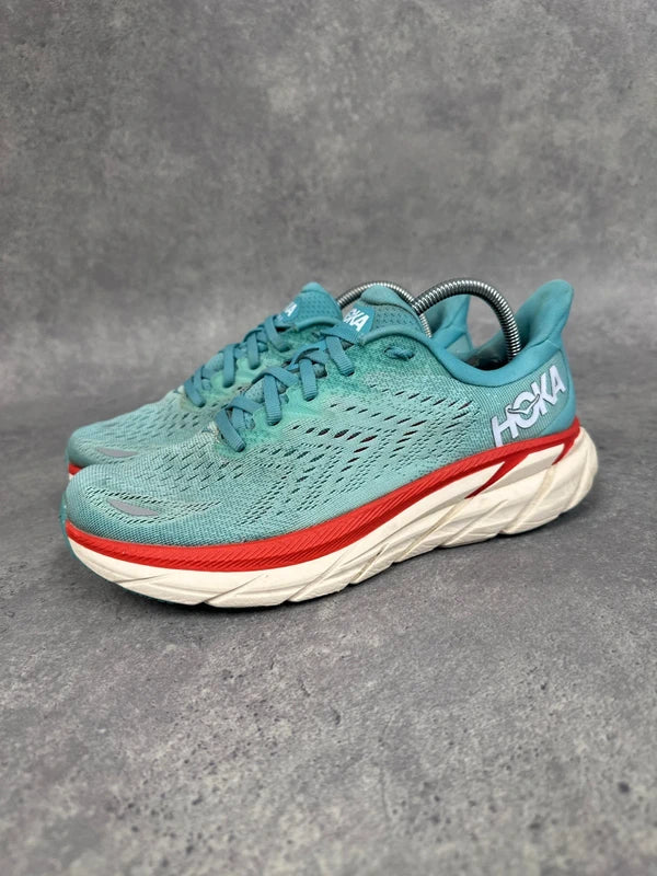 Hoka Clifton 8 Trainers Aqua Teal Womens UK6