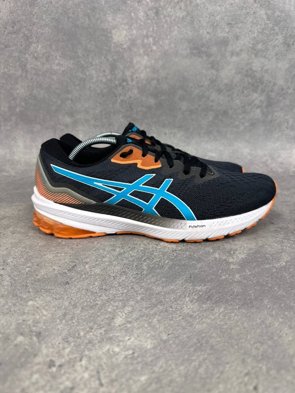 Asics GT 1000 11 Running Trainers Black Blue Mens UK7.5