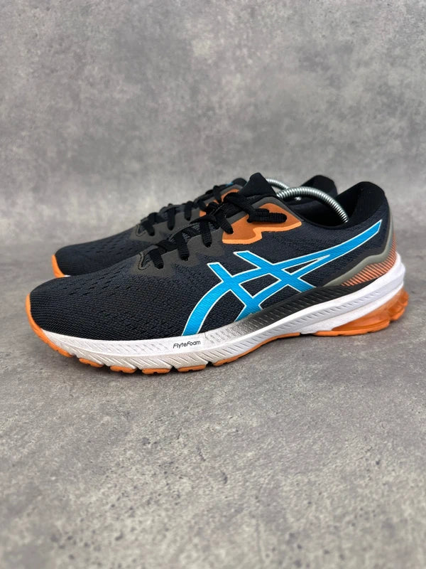 Asics GT 1000 11 Running Trainers Black Blue Mens UK7.5