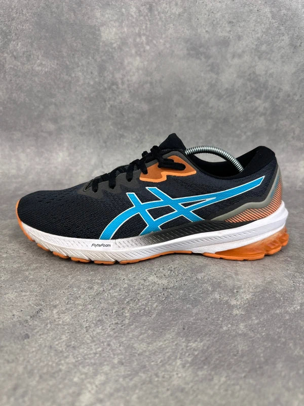 Asics GT 1000 11 Running Trainers Black Blue Mens UK7.5