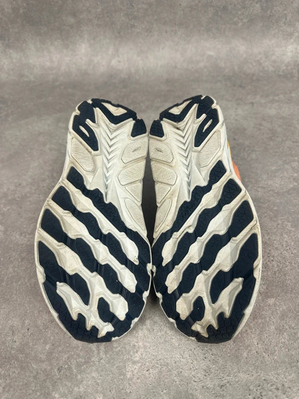 Hoka Clifton 8 Running Shoes Orange Yellow Womens UK5