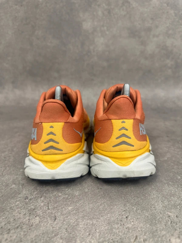 Hoka Clifton 8 Running Shoes Orange Yellow Womens UK5