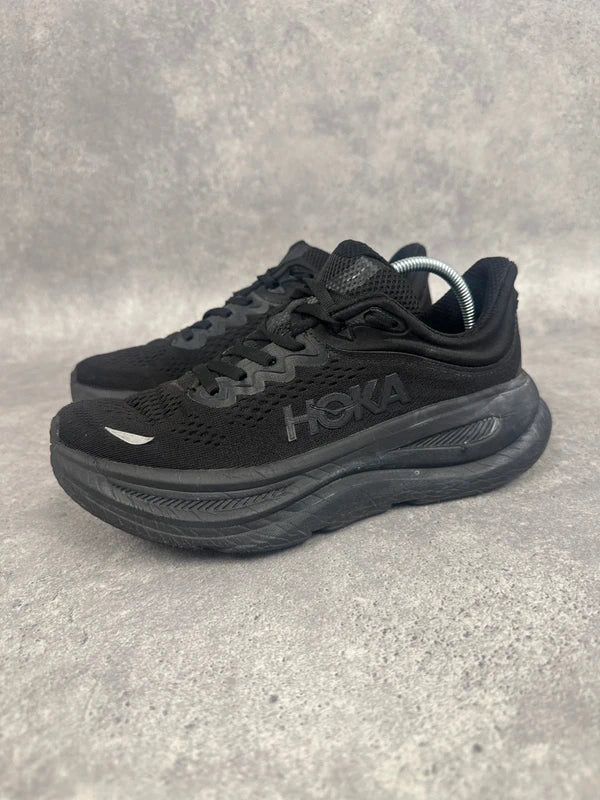 Hoka Bondi 9 Trainers Triple Black Womens UK6.5