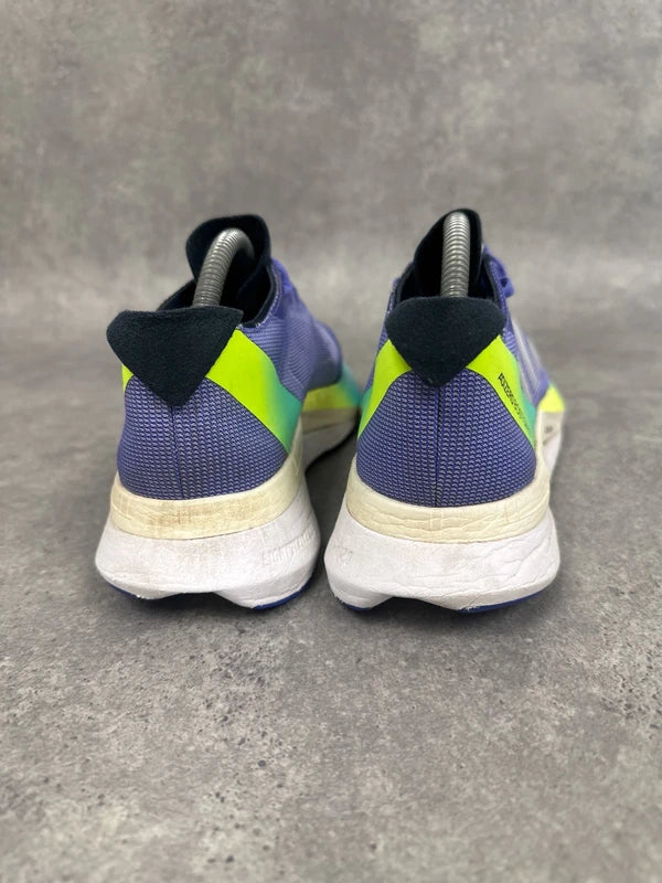 Adidas Adizero Boston 12 Running Shoes Blue Neon Mens UK8