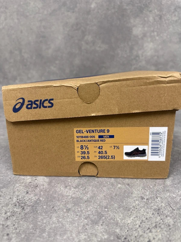 Asics Gel Venture 9 Trail Running Shoes Grey Mens UK7.5 New