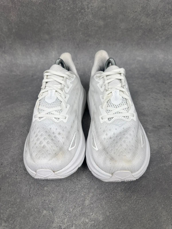 Hoka Clifton 8 Running Shoes White Mens UK7.5