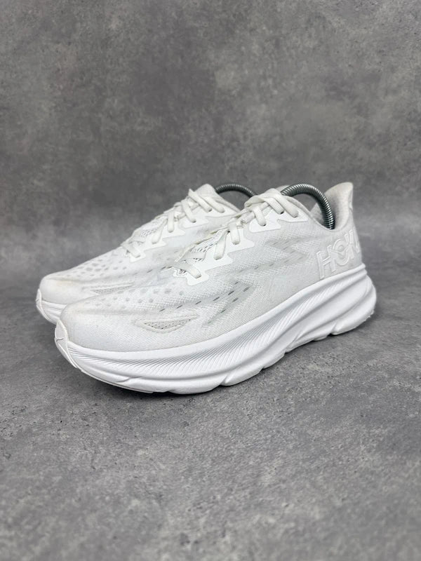 Hoka Clifton 8 Running Shoes White Mens UK7.5